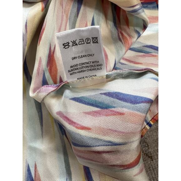 Saloni Jas 100% Silk Long Sleeve Mini Dress Womens Size UK 10 US 6 - Picture 4 of 10